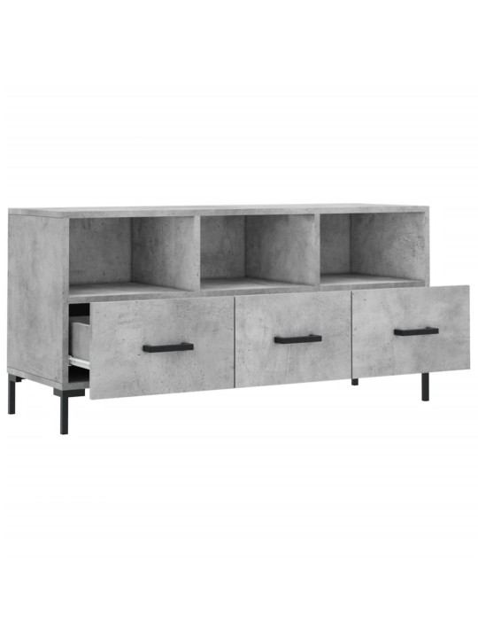 TV skříňka betonově šedá 102 x 36 x 50 cm kompozitní dřevo