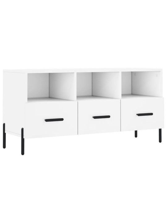 TV skříňka bílá 102 x 36 x 50 cm kompozitní dřevo