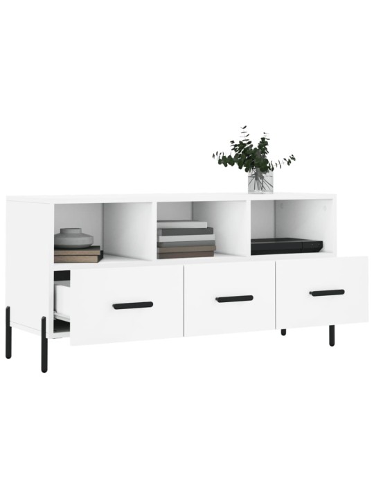 TV skříňka bílá 102 x 36 x 50 cm kompozitní dřevo