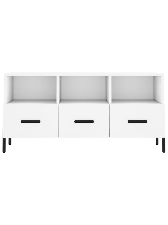 TV skříňka bílá 102 x 36 x 50 cm kompozitní dřevo