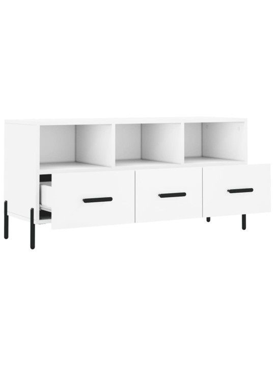 TV skříňka bílá 102 x 36 x 50 cm kompozitní dřevo