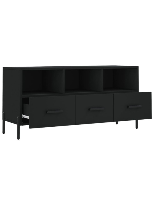 TV skříňka černá 102 x 36 x 50 cm kompozitní dřevo