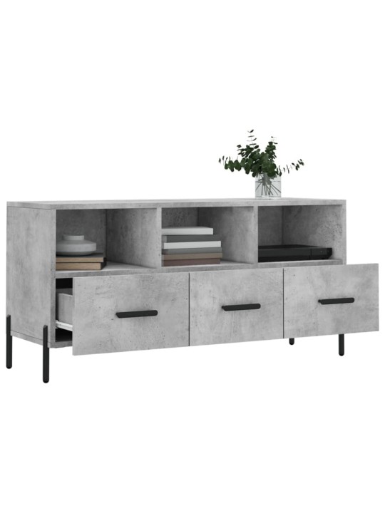 TV skříňka betonově šedá 102 x 36 x 50 cm kompozitní dřevo