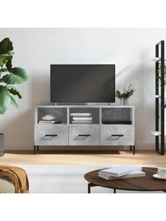 TV skříňka betonově šedá 102 x 36 x 50 cm kompozitní dřevo