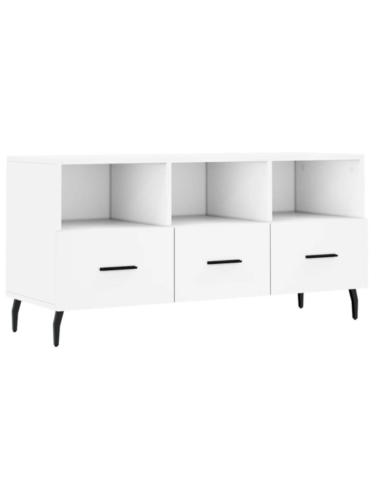TV skříňka bílá 102 x 36 x 50 cm kompozitní dřevo
