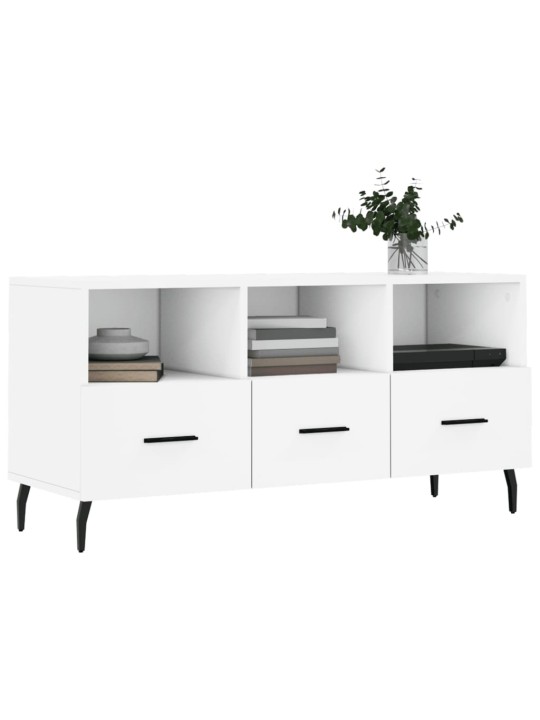TV skříňka bílá 102 x 36 x 50 cm kompozitní dřevo