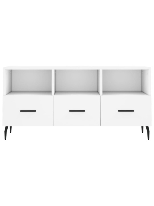 TV skříňka bílá 102 x 36 x 50 cm kompozitní dřevo