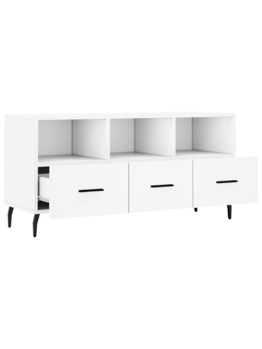 TV skříňka bílá 102 x 36 x 50 cm kompozitní dřevo