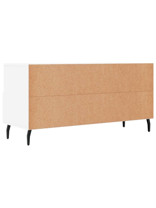 TV skříňka bílá 102 x 36 x 50 cm kompozitní dřevo