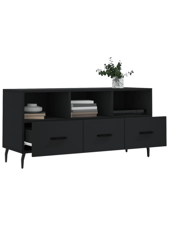 TV skříňka černá 102 x 36 x 50 cm kompozitní dřevo