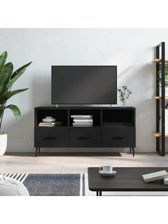 TV skříňka černá 102 x 36 x 50 cm kompozitní dřevo
