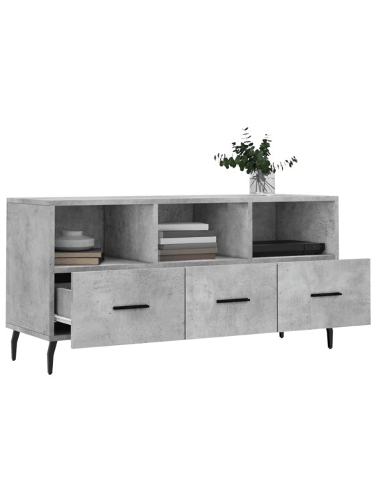 TV skříňka betonově šedá 102 x 36 x 50 cm kompozitní dřevo