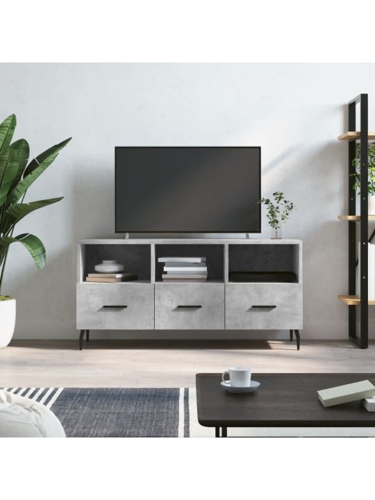 TV skříňka betonově šedá 102 x 36 x 50 cm kompozitní dřevo
