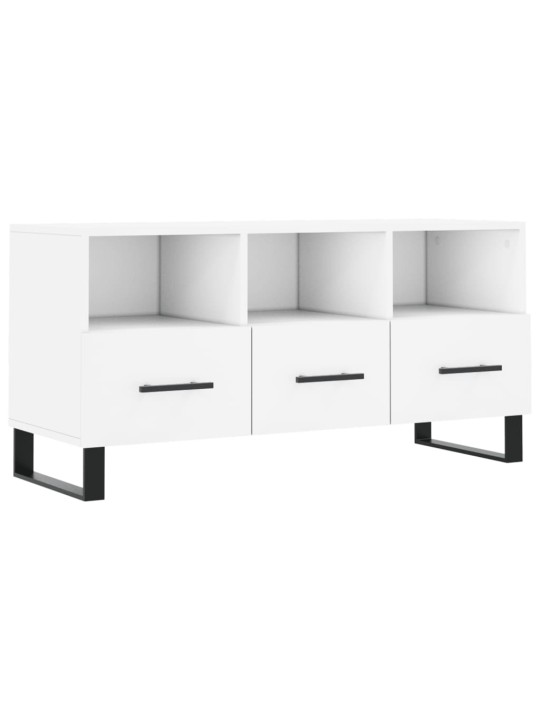 TV skříňka bílá 102 x 36 x 50 cm kompozitní dřevo