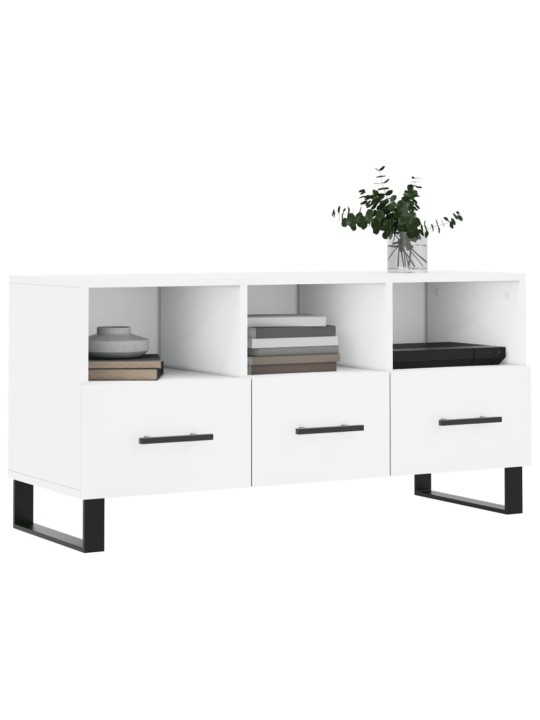 TV skříňka bílá 102 x 36 x 50 cm kompozitní dřevo