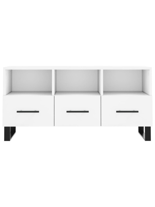 TV skříňka bílá 102 x 36 x 50 cm kompozitní dřevo