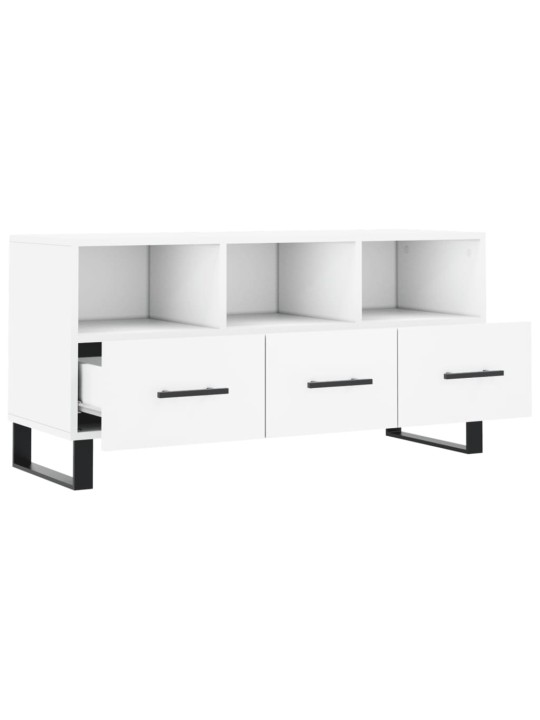 TV skříňka bílá 102 x 36 x 50 cm kompozitní dřevo