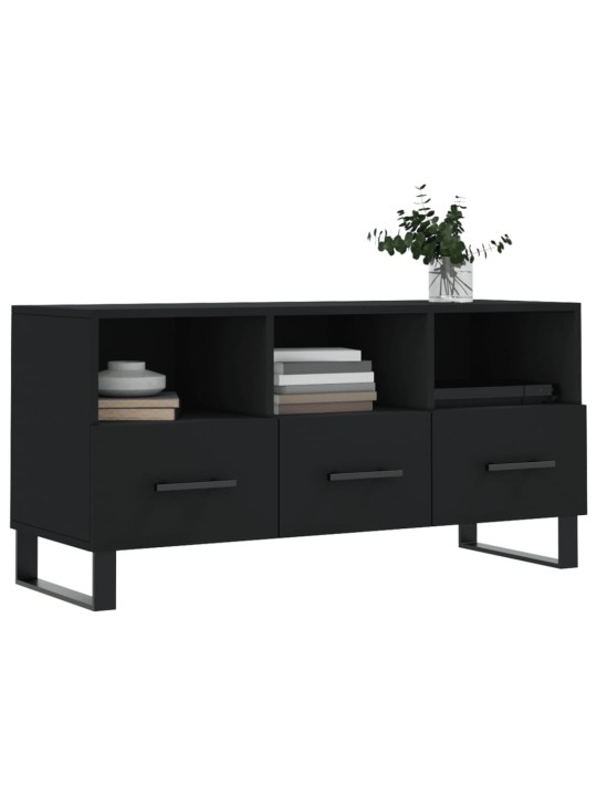 TV skříňka černá 102 x 36 x 50 cm kompozitní dřevo