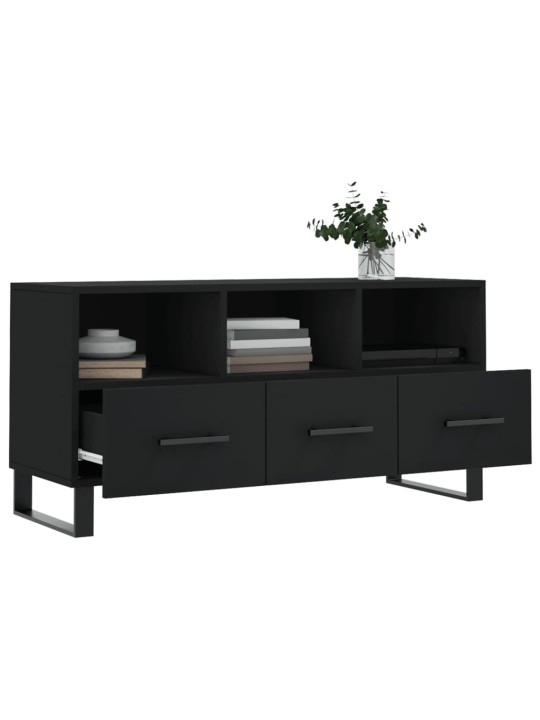 TV skříňka černá 102 x 36 x 50 cm kompozitní dřevo