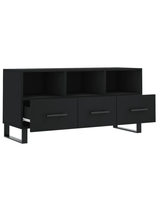 TV skříňka černá 102 x 36 x 50 cm kompozitní dřevo
