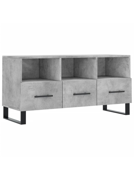 TV skříňka betonově šedá 102 x 36 x 50 cm kompozitní dřevo