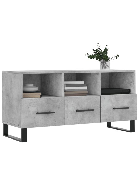TV skříňka betonově šedá 102 x 36 x 50 cm kompozitní dřevo