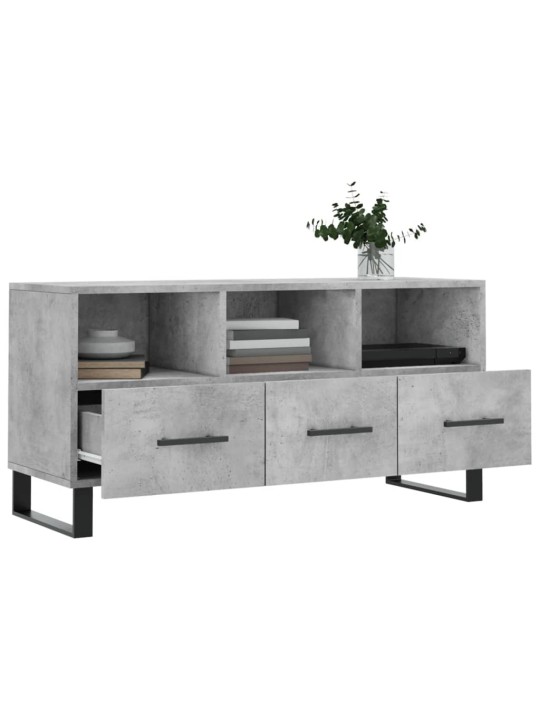 TV skříňka betonově šedá 102 x 36 x 50 cm kompozitní dřevo