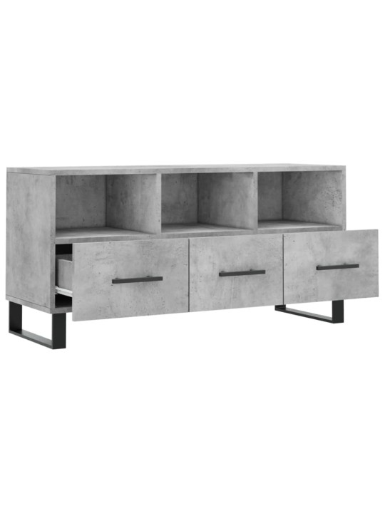 TV skříňka betonově šedá 102 x 36 x 50 cm kompozitní dřevo
