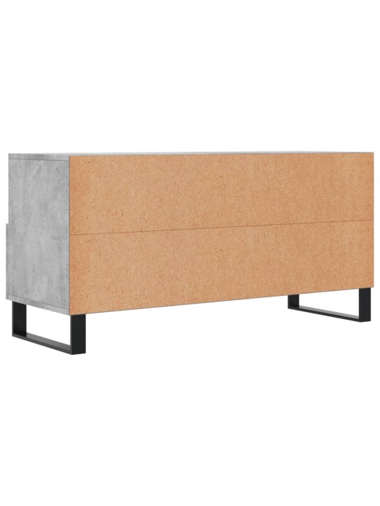 TV skříňka betonově šedá 102 x 36 x 50 cm kompozitní dřevo
