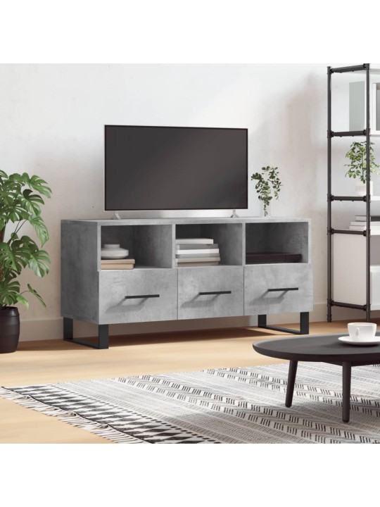 TV skříňka betonově šedá 102 x 36 x 50 cm kompozitní dřevo