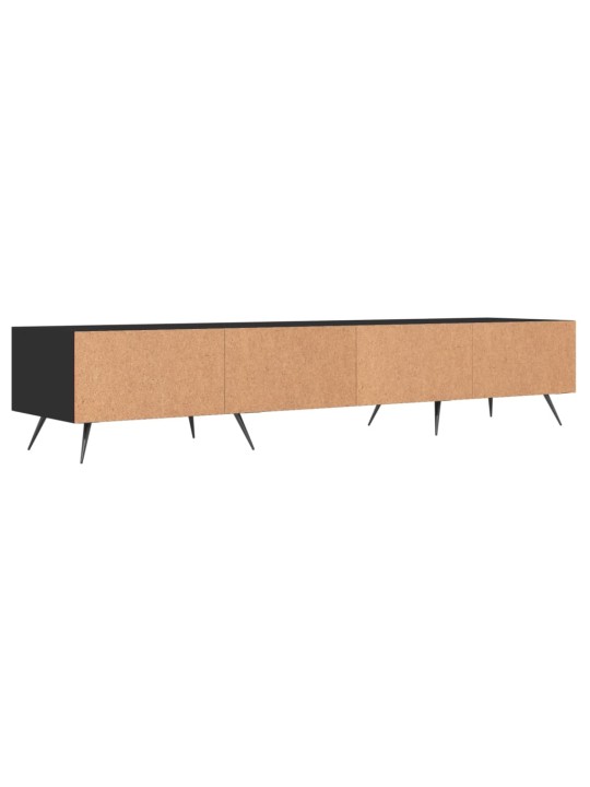 TV skříňka černá 150 x 36 x 30 cm kompozitní dřevo
