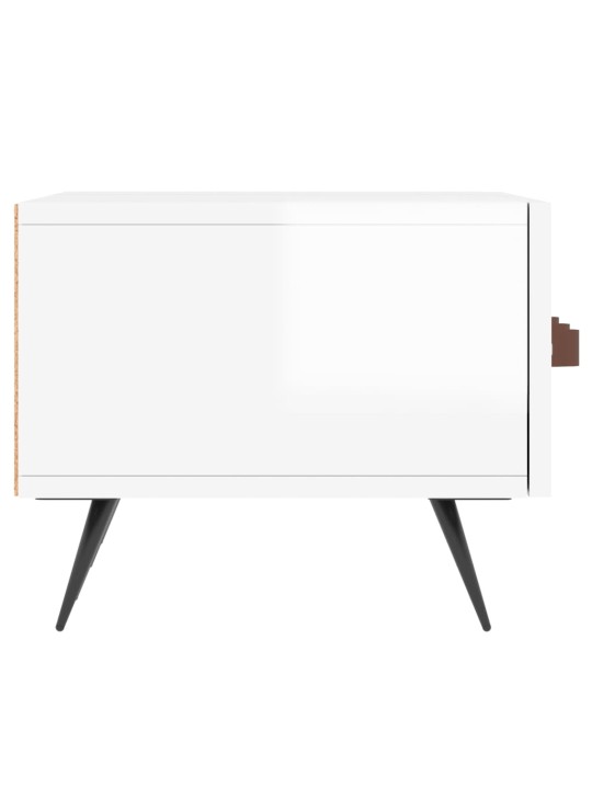 TV skříňka bílá s vysokým leskem 150x36x30 cm kompozitní dřevo