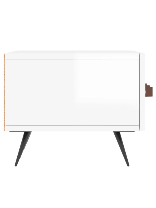 TV skříňka bílá s vysokým leskem 150x36x30 cm kompozitní dřevo