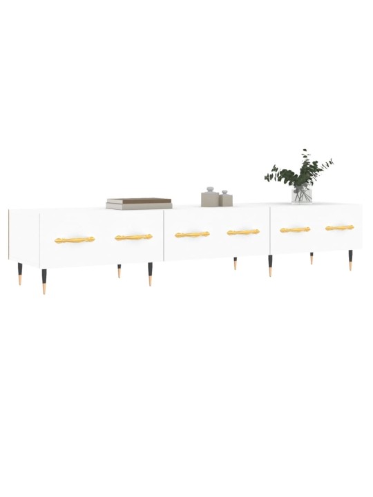 TV skříňka bílá 150 x 36 x 30 cm kompozitní dřevo