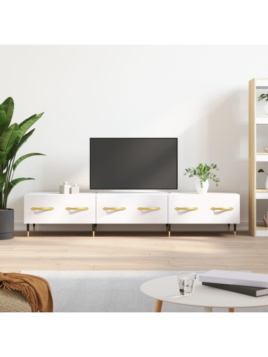 TV skříňka bílá 150 x 36 x 30 cm kompozitní dřevo