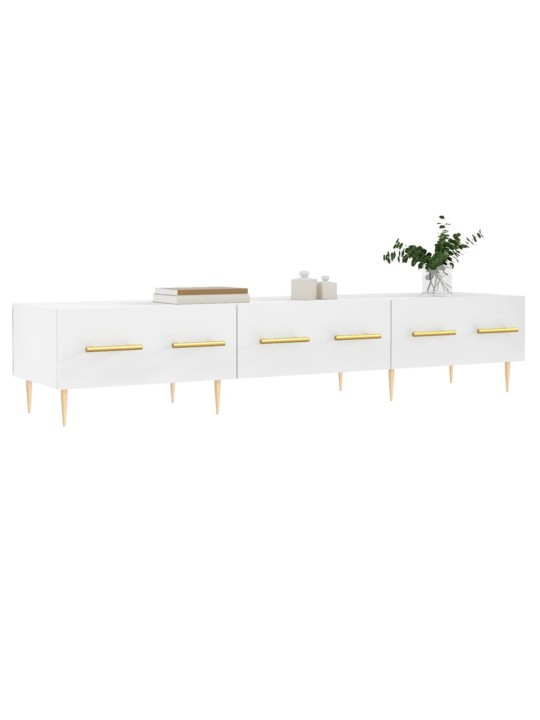 TV skříňka bílá 150 x 36 x 30 cm kompozitní dřevo