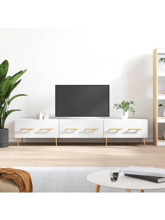 TV skříňka bílá 150 x 36 x 30 cm kompozitní dřevo