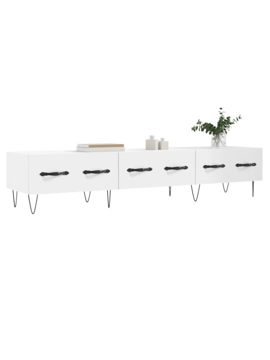 TV skříňka bílá 150 x 36 x 30 cm kompozitní dřevo