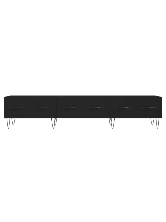 TV skříňka černá 150 x 36 x 30 cm kompozitní dřevo
