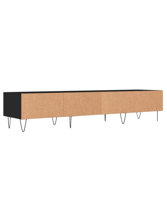 TV skříňka černá 150 x 36 x 30 cm kompozitní dřevo