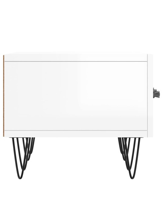 TV skříňka bílá s vysokým leskem 150x36x30 cm kompozitní dřevo