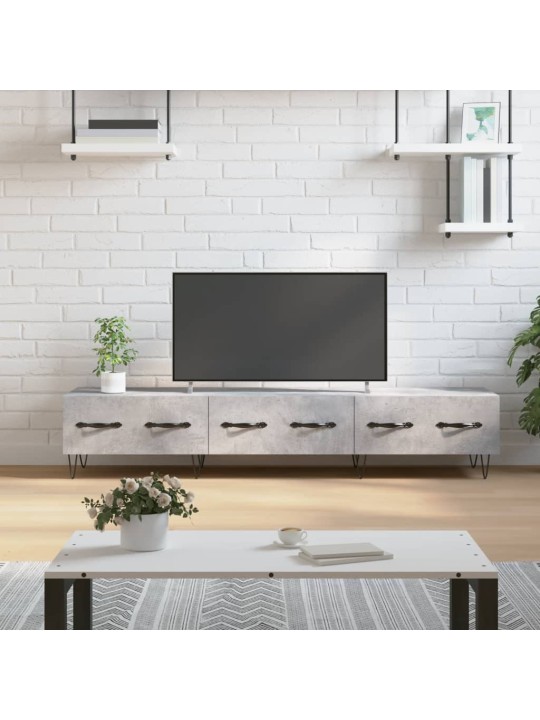 TV skříňka betonově šedá 150 x 36 x 30 cm kompozitní dřevo