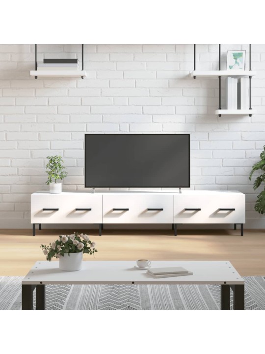 TV skříňka bílá 150 x 36 x 30 cm kompozitní dřevo