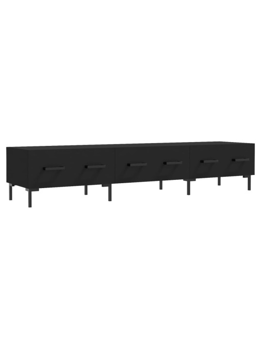 TV skříňka černá 150 x 36 x 30 cm kompozitní dřevo
