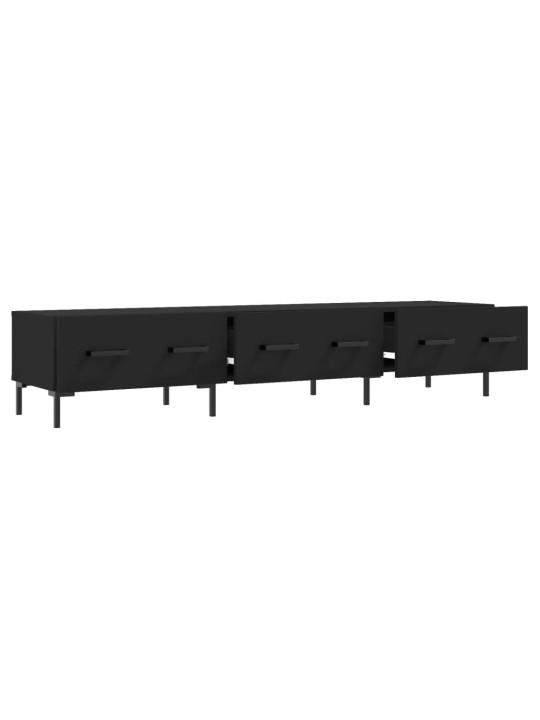 TV skříňka černá 150 x 36 x 30 cm kompozitní dřevo