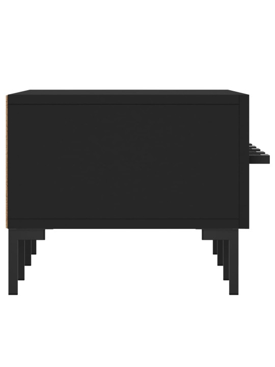 TV skříňka černá 150 x 36 x 30 cm kompozitní dřevo