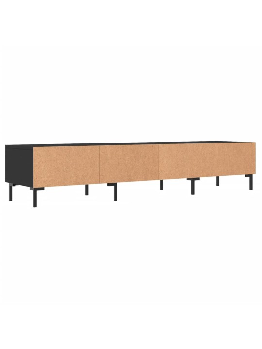 TV skříňka černá 150 x 36 x 30 cm kompozitní dřevo