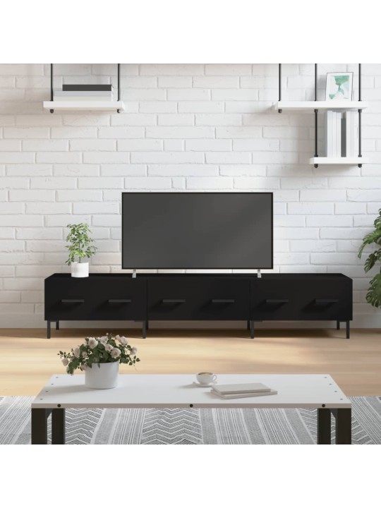 TV skříňka černá 150 x 36 x 30 cm kompozitní dřevo
