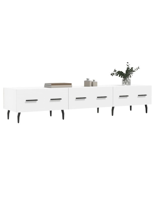 TV skříňka bílá 150 x 36 x 30 cm kompozitní dřevo
