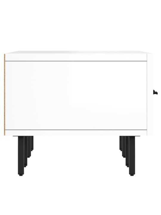 TV skříňka bílá s vysokým leskem 150x36x30 cm kompozitní dřevo